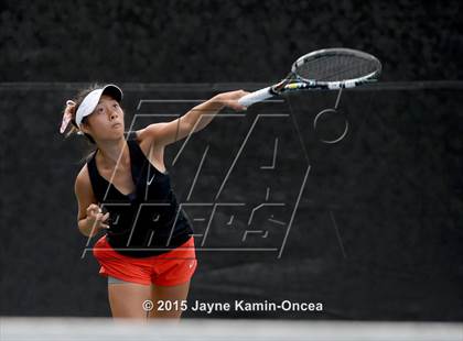 Thumbnail 1 in Foothill League Girls Tennis Championships photogallery.