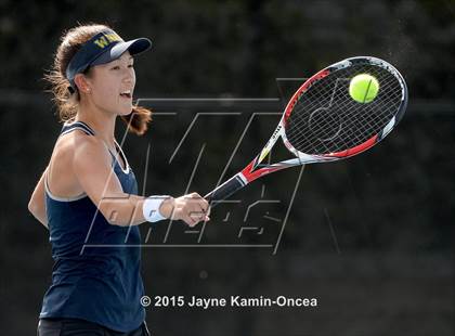 Thumbnail 3 in Foothill League Girls Tennis Championships photogallery.