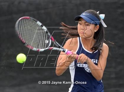 Thumbnail 2 in Foothill League Girls Tennis Championships photogallery.