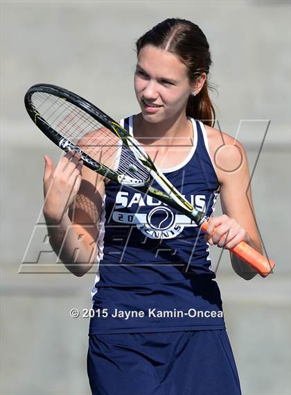 Thumbnail 3 in Foothill League Girls Tennis Championships photogallery.