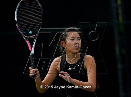 Thumbnail 2 in Foothill League Girls Tennis Championships photogallery.