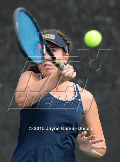 Thumbnail 2 in Foothill League Girls Tennis Championships photogallery.