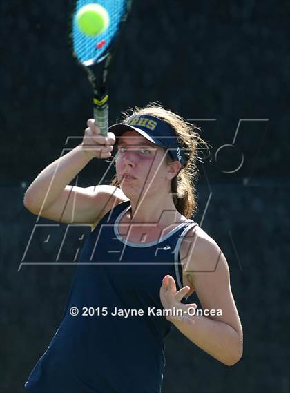 Thumbnail 3 in Foothill League Girls Tennis Championships photogallery.