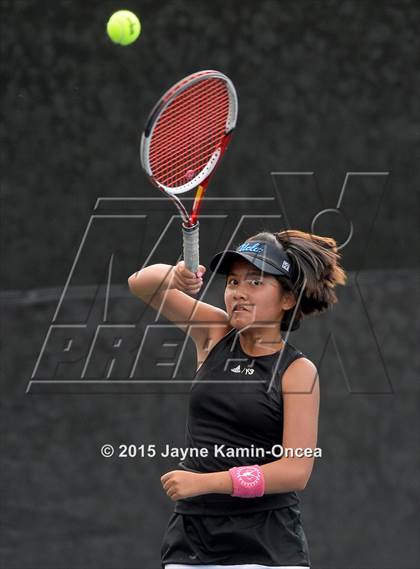 Thumbnail 3 in Foothill League Girls Tennis Championships photogallery.