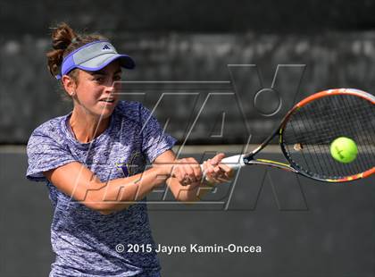 Thumbnail 3 in Foothill League Girls Tennis Championships photogallery.