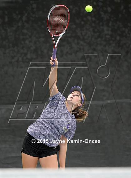 Thumbnail 3 in Foothill League Girls Tennis Championships photogallery.