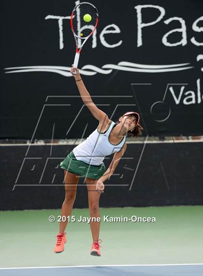 Thumbnail 1 in Foothill League Girls Tennis Championships photogallery.