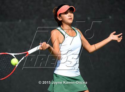 Thumbnail 3 in Foothill League Girls Tennis Championships photogallery.