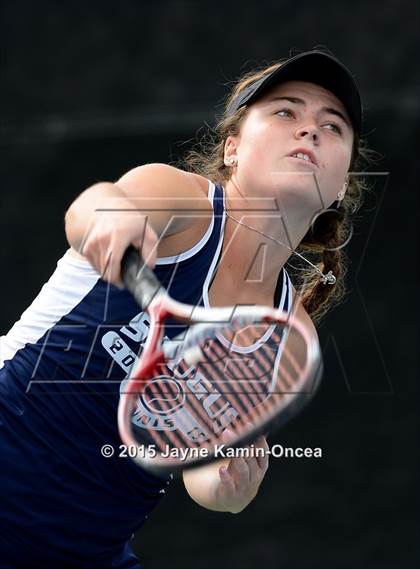 Thumbnail 1 in Foothill League Girls Tennis Championships photogallery.