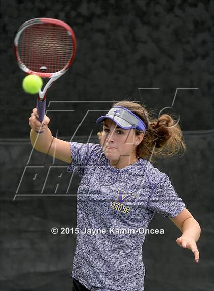 Thumbnail 3 in Foothill League Girls Tennis Championships photogallery.