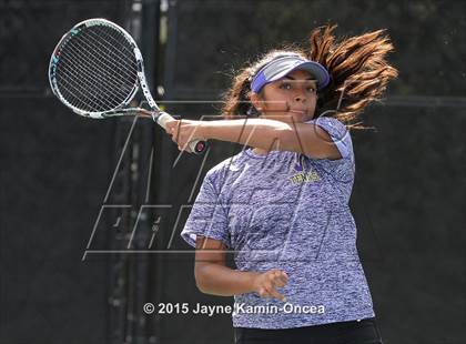 Thumbnail 3 in Foothill League Girls Tennis Championships photogallery.