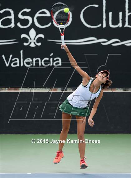 Thumbnail 3 in Foothill League Girls Tennis Championships photogallery.