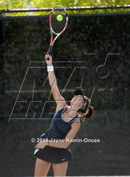 Thumbnail 2 in Foothill League Girls Tennis Championships photogallery.