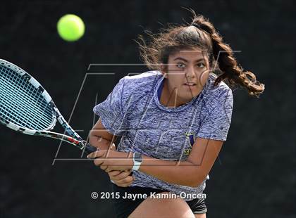 Thumbnail 3 in Foothill League Girls Tennis Championships photogallery.