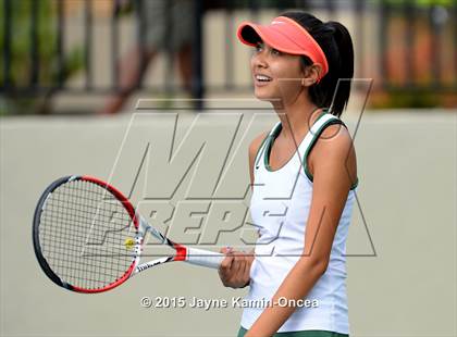 Thumbnail 1 in Foothill League Girls Tennis Championships photogallery.