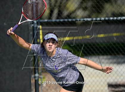 Thumbnail 3 in Foothill League Girls Tennis Championships photogallery.