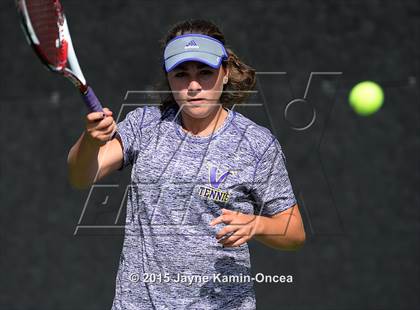 Thumbnail 1 in Foothill League Girls Tennis Championships photogallery.