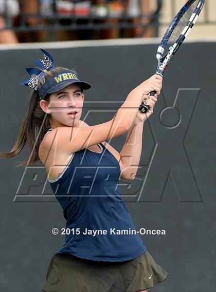 Thumbnail 1 in Foothill League Girls Tennis Championships photogallery.