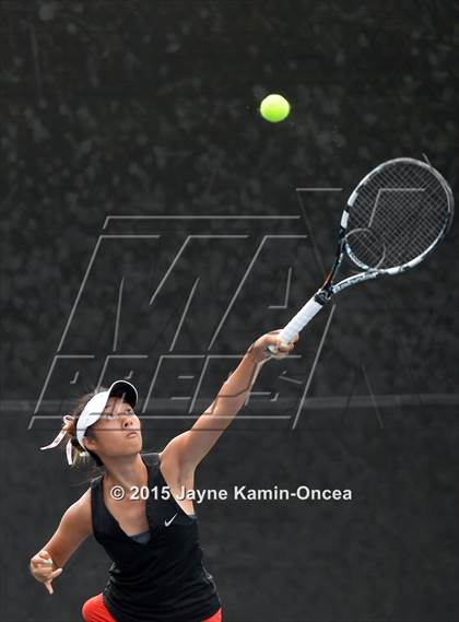 Thumbnail 3 in Foothill League Girls Tennis Championships photogallery.