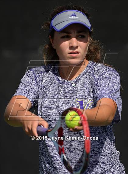 Thumbnail 2 in Foothill League Girls Tennis Championships photogallery.