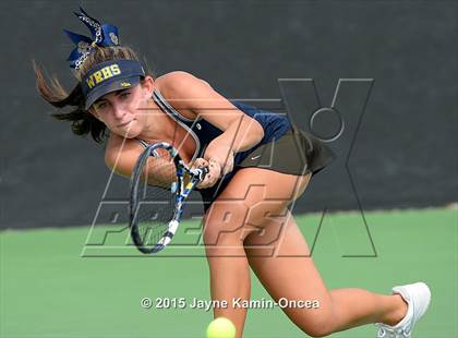 Thumbnail 3 in Foothill League Girls Tennis Championships photogallery.