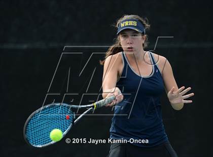 Thumbnail 1 in Foothill League Girls Tennis Championships photogallery.