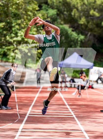 Thumbnail 2 in CIF NCS Track & Field Meet of Champions (Boys Triple Jump) photogallery.