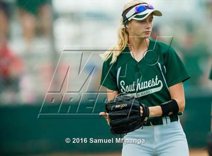 Thumbnail 3 in Norris vs. Lincoln Southwest (Lincoln Public Schools Softball Classic) photogallery.