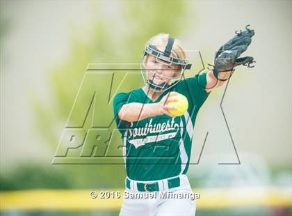 Thumbnail 2 in Norris vs. Lincoln Southwest (Lincoln Public Schools Softball Classic) photogallery.