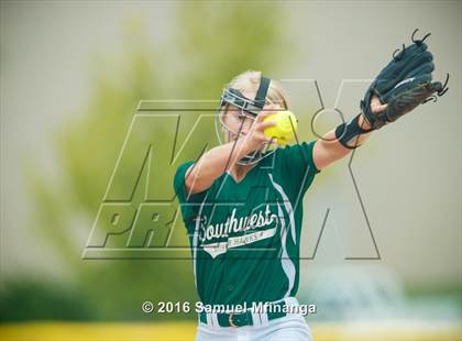 Thumbnail 1 in Norris vs. Lincoln Southwest (Lincoln Public Schools Softball Classic) photogallery.