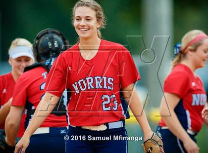 Thumbnail 2 in Norris vs. Lincoln Southwest (Lincoln Public Schools Softball Classic) photogallery.