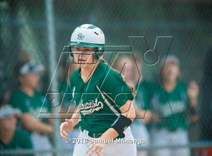 Thumbnail 2 in Norris vs. Lincoln Southwest (Lincoln Public Schools Softball Classic) photogallery.