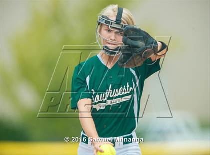 Thumbnail 3 in Norris vs. Lincoln Southwest (Lincoln Public Schools Softball Classic) photogallery.