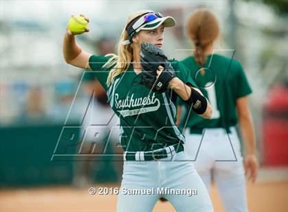 Thumbnail 3 in Norris vs. Lincoln Southwest (Lincoln Public Schools Softball Classic) photogallery.