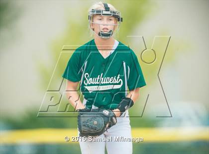 Thumbnail 2 in Norris vs. Lincoln Southwest (Lincoln Public Schools Softball Classic) photogallery.
