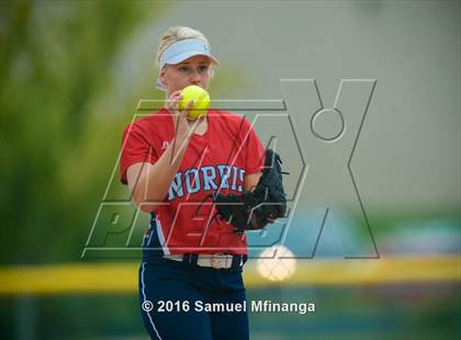 Thumbnail 2 in Norris vs. Lincoln Southwest (Lincoln Public Schools Softball Classic) photogallery.