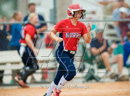 Thumbnail 2 in Norris vs. Lincoln Southwest (Lincoln Public Schools Softball Classic) photogallery.