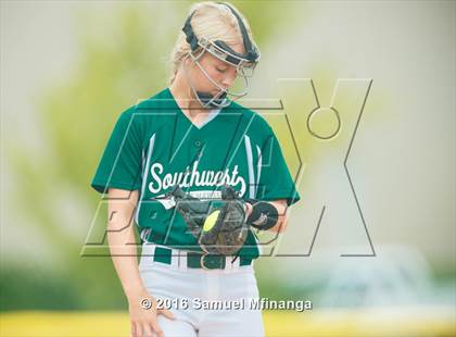 Thumbnail 1 in Norris vs. Lincoln Southwest (Lincoln Public Schools Softball Classic) photogallery.