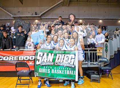 Thumbnail 3 in Cathedral Catholic vs. La Jolla Country Day (CIF SDS Girls Open Divistion Finals) photogallery.