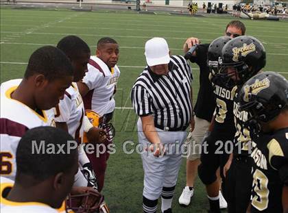 Thumbnail 3 in Glades Central vs. Denison (Texas vs. Florida Football Showcase) photogallery.