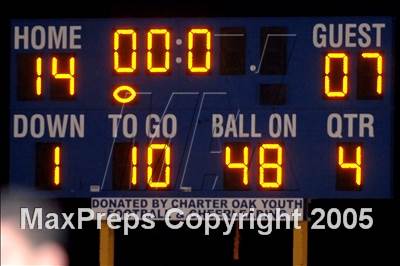Thumbnail 1 in Bellflower @ Charter Oak (Section Playoffs) photogallery.