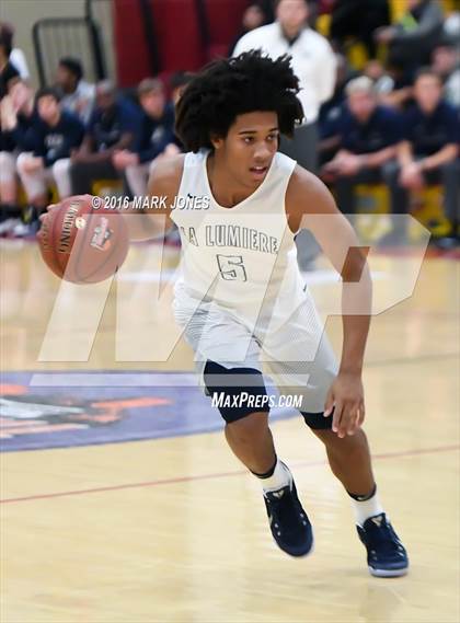 Thumbnail 1 in Westbury Christian vs. La Lumiere (Hoophall West Invitational) photogallery.