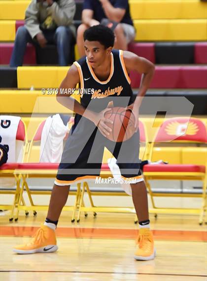 Thumbnail 1 in Westbury Christian vs. La Lumiere (Hoophall West Invitational) photogallery.