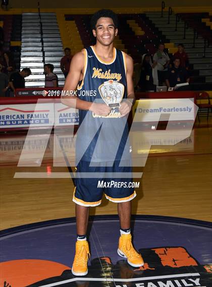 Thumbnail 3 in Westbury Christian vs. La Lumiere (Hoophall West Invitational) photogallery.