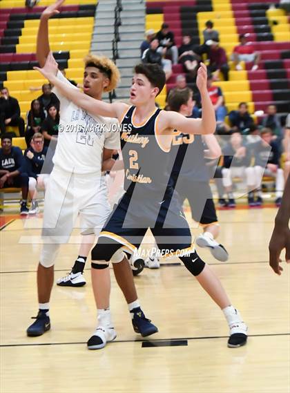 Thumbnail 2 in Westbury Christian vs. La Lumiere (Hoophall West Invitational) photogallery.