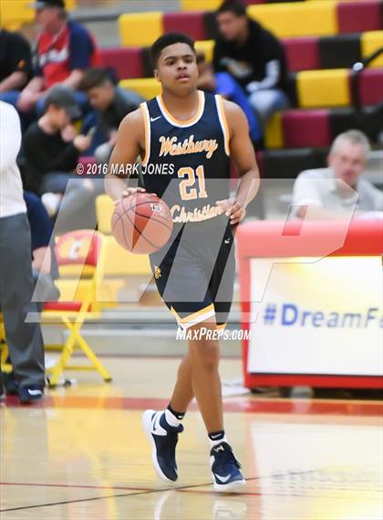 Thumbnail 1 in Westbury Christian vs. La Lumiere (Hoophall West Invitational) photogallery.