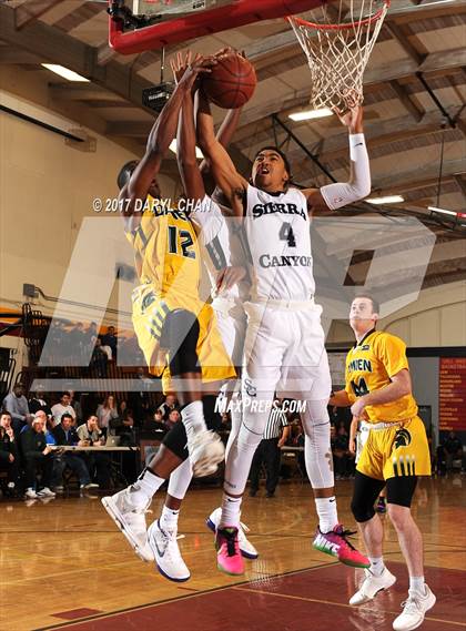 Thumbnail 1 in Sierra Canyon vs. Damien (La Canada Holiday Tournament) photogallery.