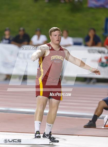 Thumbnail 2 in CIF State Track and Field Championships (Boys Shot Put Finals) photogallery.