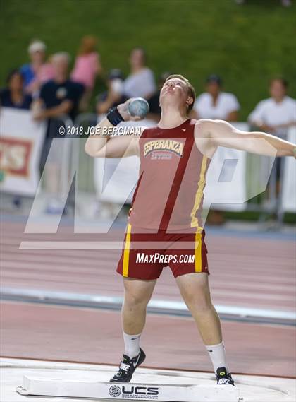 Thumbnail 1 in CIF State Track and Field Championships (Boys Shot Put Finals) photogallery.