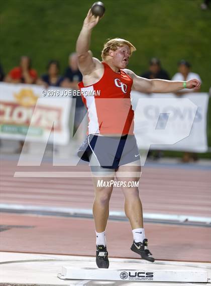 Thumbnail 1 in CIF State Track and Field Championships (Boys Shot Put Finals) photogallery.